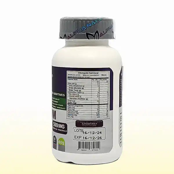 Glicinato de Magnesio x 60 tabletas masticables - Alphanatural's