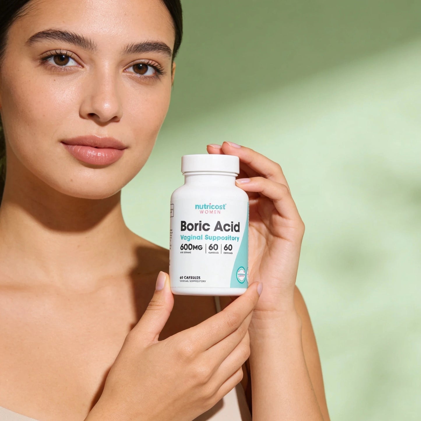 Ácido Bórico Vaginal Nutricost 600mg x60 | Equilibrio íntimo