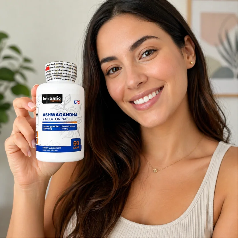 Ashwagandha + Melatonina Herbalic 60 Caps | Sueño y Estrés