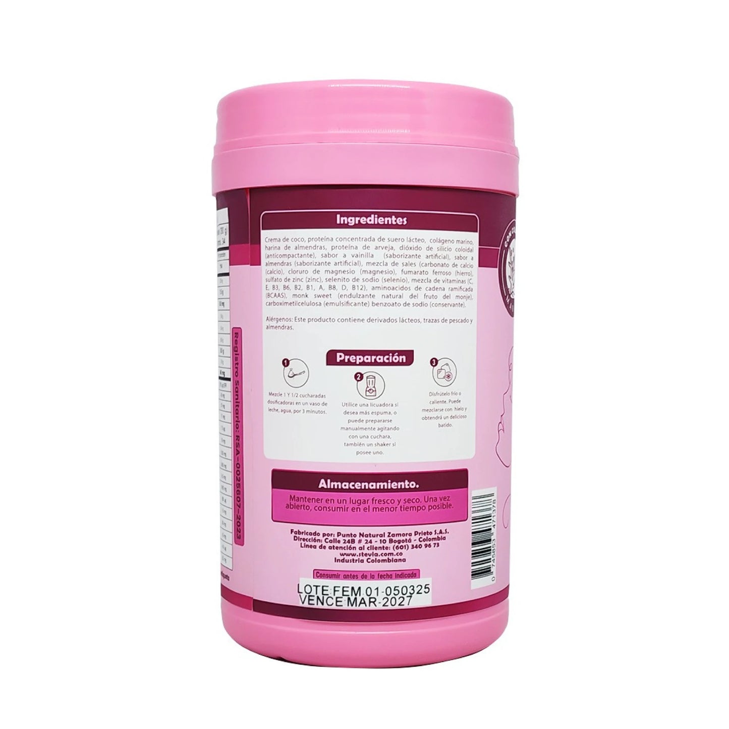 Colágeno Colla Fem Vitaliah Pro 1020g Piel y Cabello
