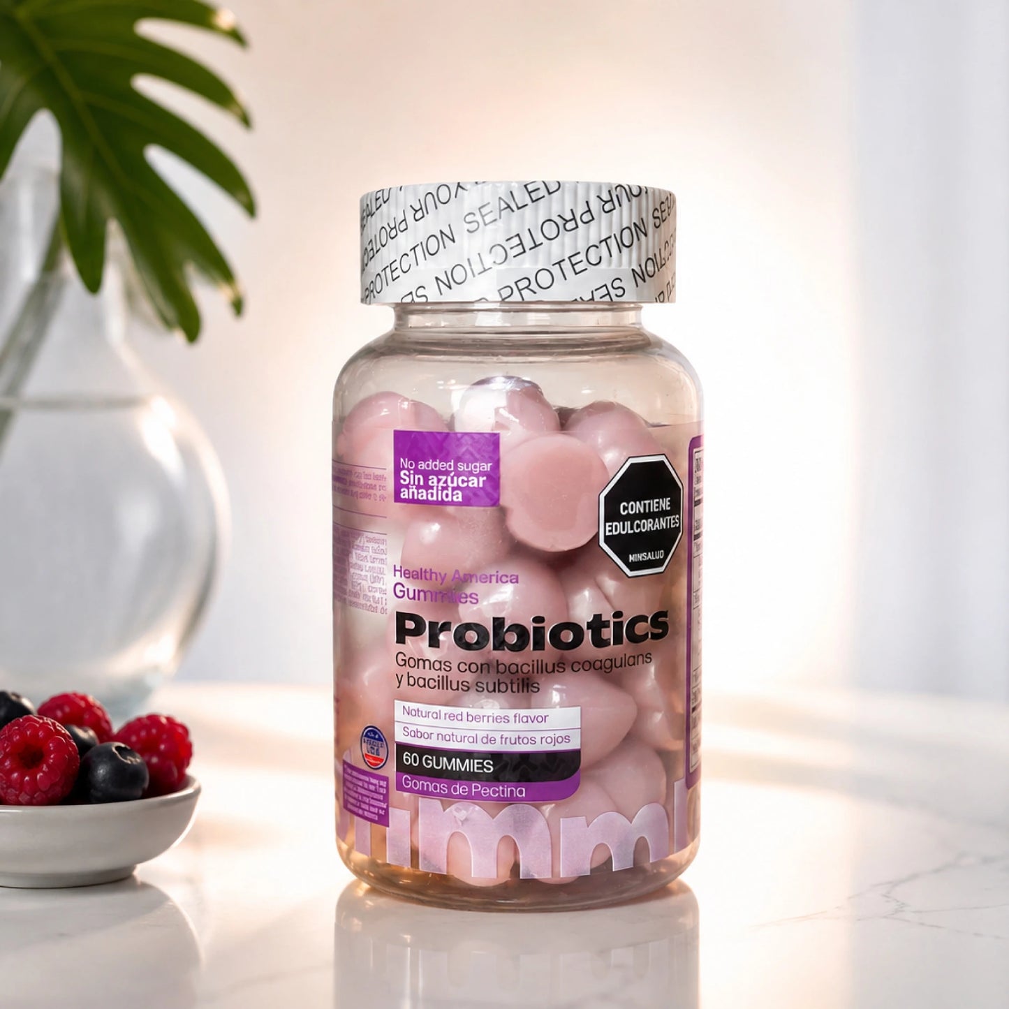 Gomas Probióticas Healthy America 60 Gummies Bienestar Digestivo