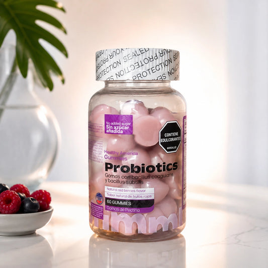 Gomas Probióticas Healthy America 60 Gummies Bienestar Digestivo