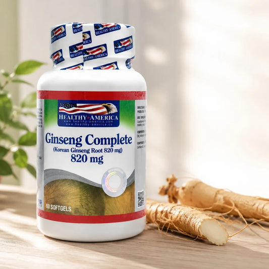 Ginseng Complete Healthy America 820 mg x60 | Energía y Vitalidad