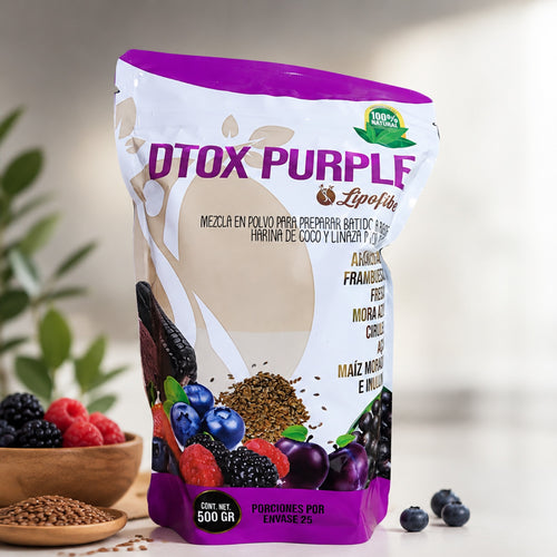 Detox Purple Lipofiber 500g Fibra Natural y Saciedad