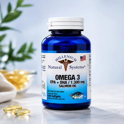 Omega 3 Millenium 1300mg x 100 Softgels Corazón y Mente