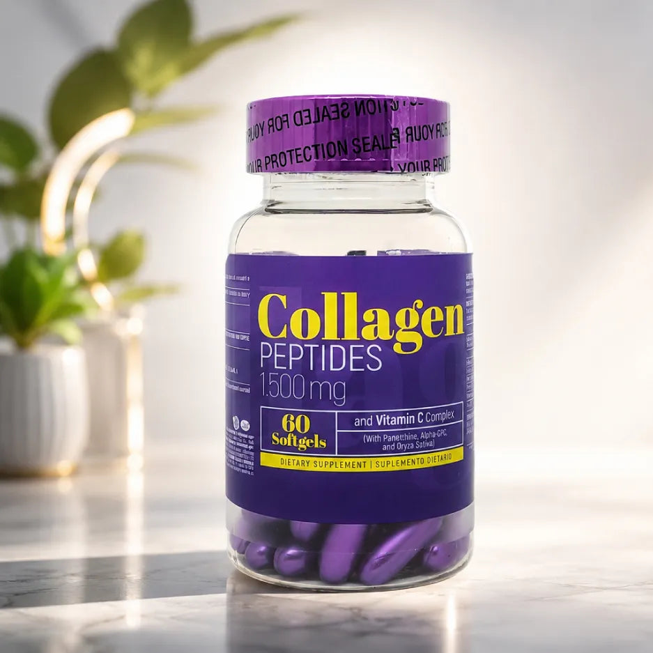 Colágeno Healthy America 1500mg x 60 Softgels para Piel