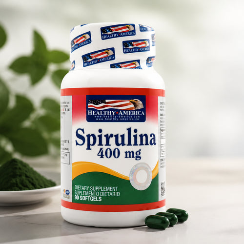 Spirulina 400 mg Healthy 90 Softgels | Energía y Metabolismo