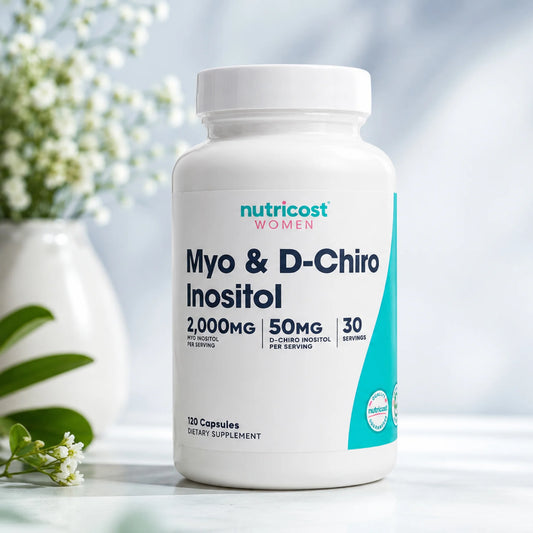 Myo & D-Chiro Inositol Nutricost 120 Cápsulas | Balance Hormonal