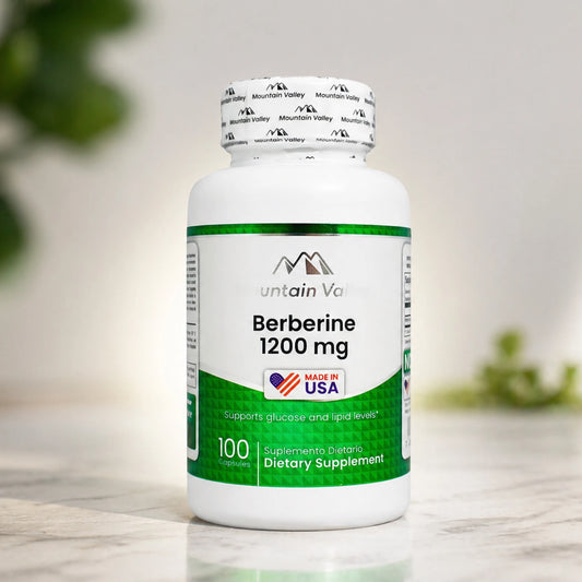 Berberina 1200 mg Mountain Valley 100 Caps | Metabolismo