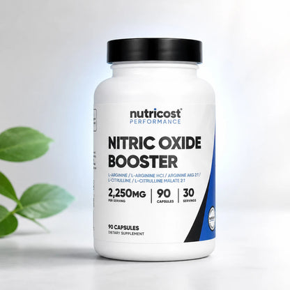 Nitric Oxide Booster Nutricost 90 Cápsulas | Rendimiento y Potencia