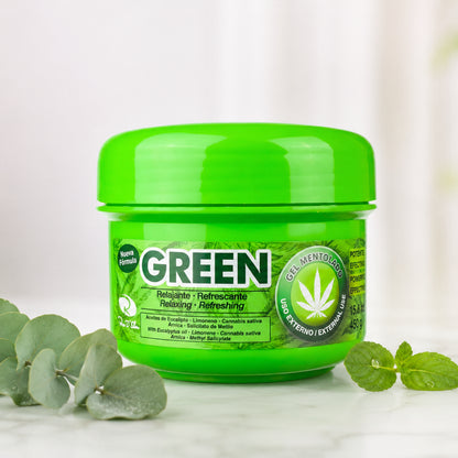 Gel Mentolado Green 450g | Frescura y Alivio Muscular