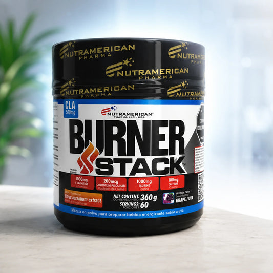 Quemador Burner Stack Nutramerican Pharma 360 g | Perdida de Peso y Metabolismo