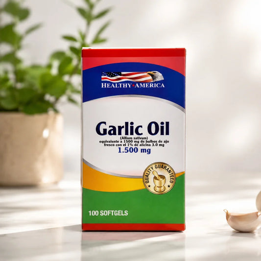 Ajo Healthy America 1500 mg x 100 Softgels | Bienestar Cardiovascular