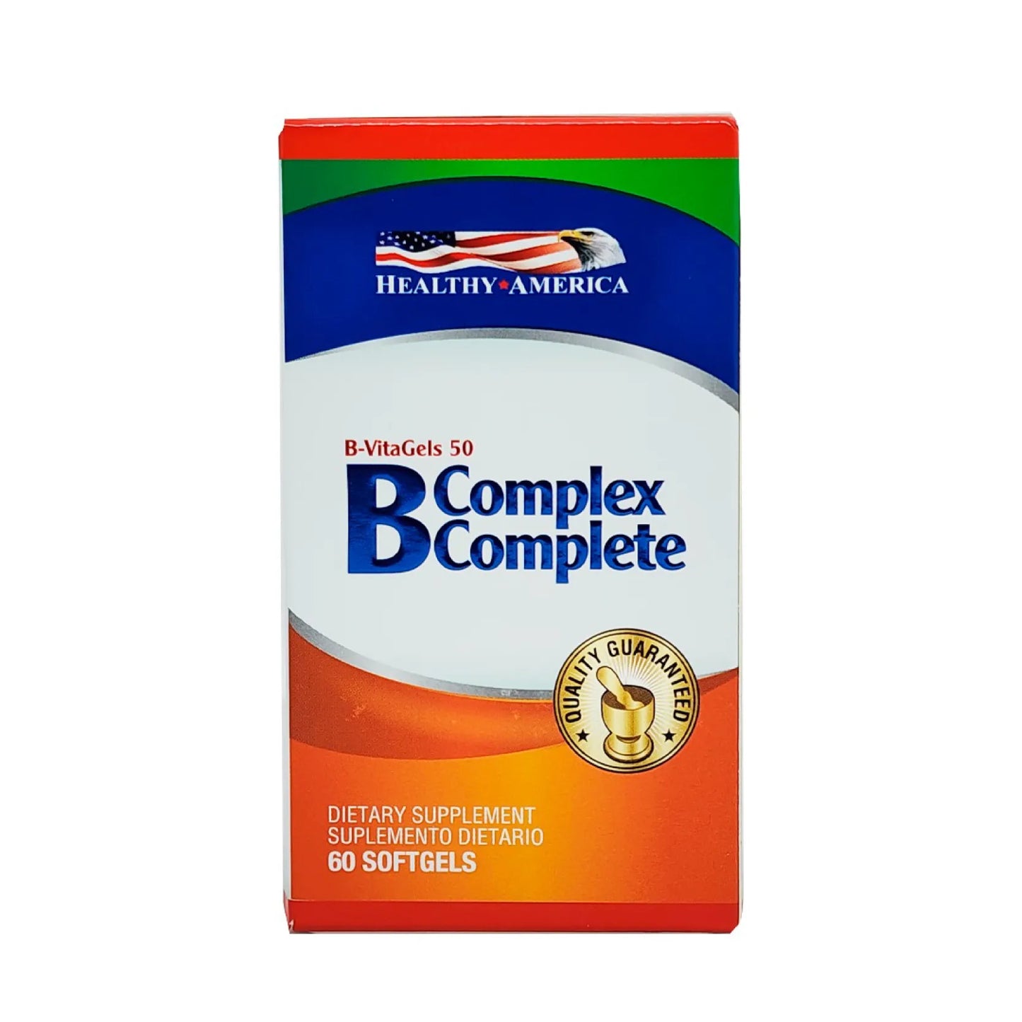 Complejo B Healthy America 60 Softgels | Energía Diaria