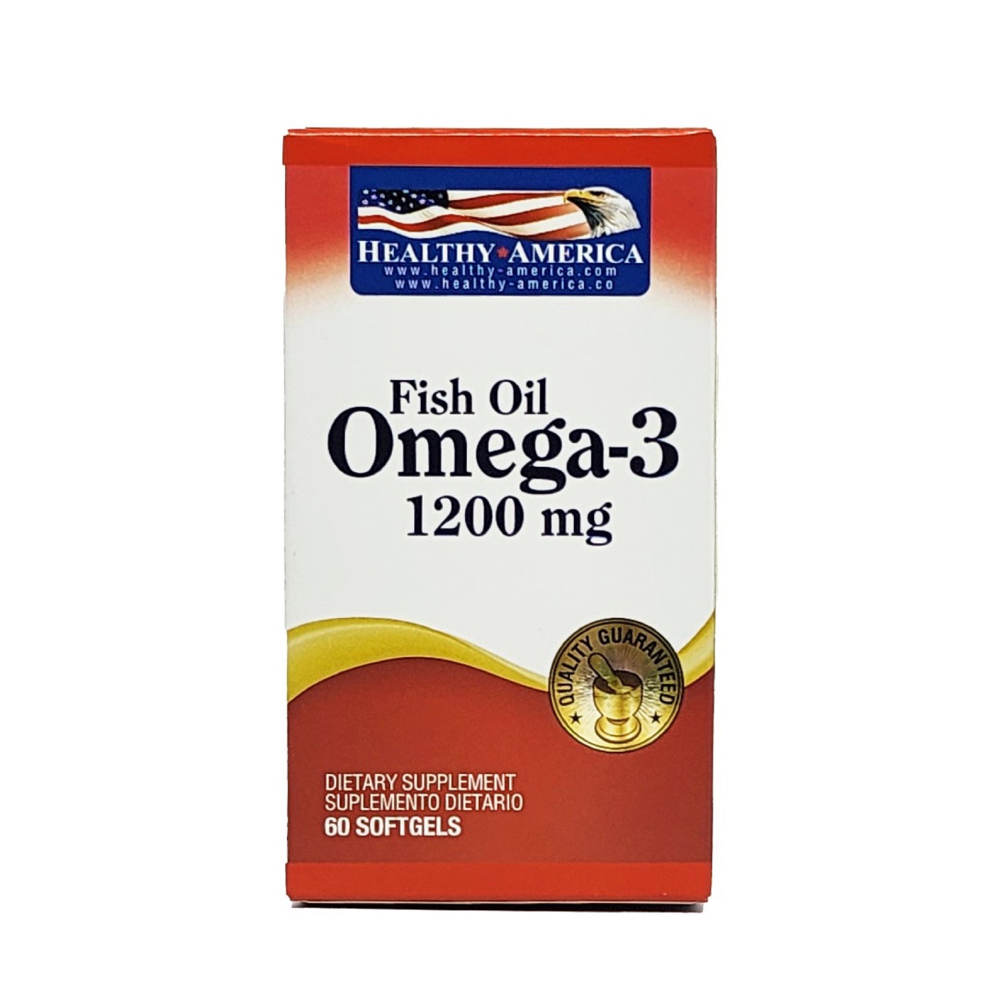 Omega 3 Healthy America 1200mg x 60 Softgels | Corazón y Mente