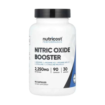 Nitric Oxide Booster Nutricost 90 Cápsulas | Rendimiento y Potencia