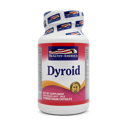 Suplemento Dyroid Healthy America 60 Cápsulas Vegetarianas