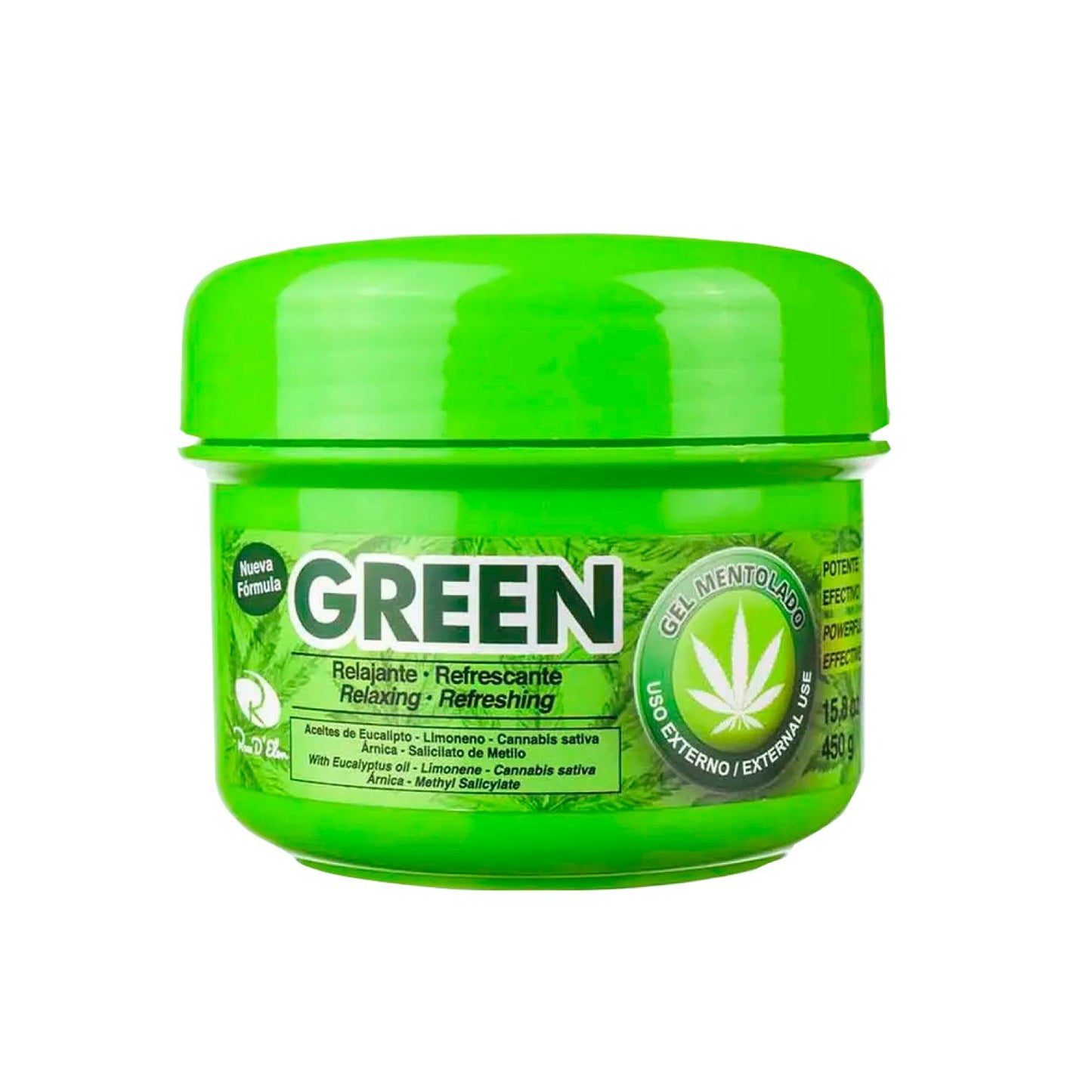 Gel Mentolado Green 450g | Frescura y Alivio Muscular