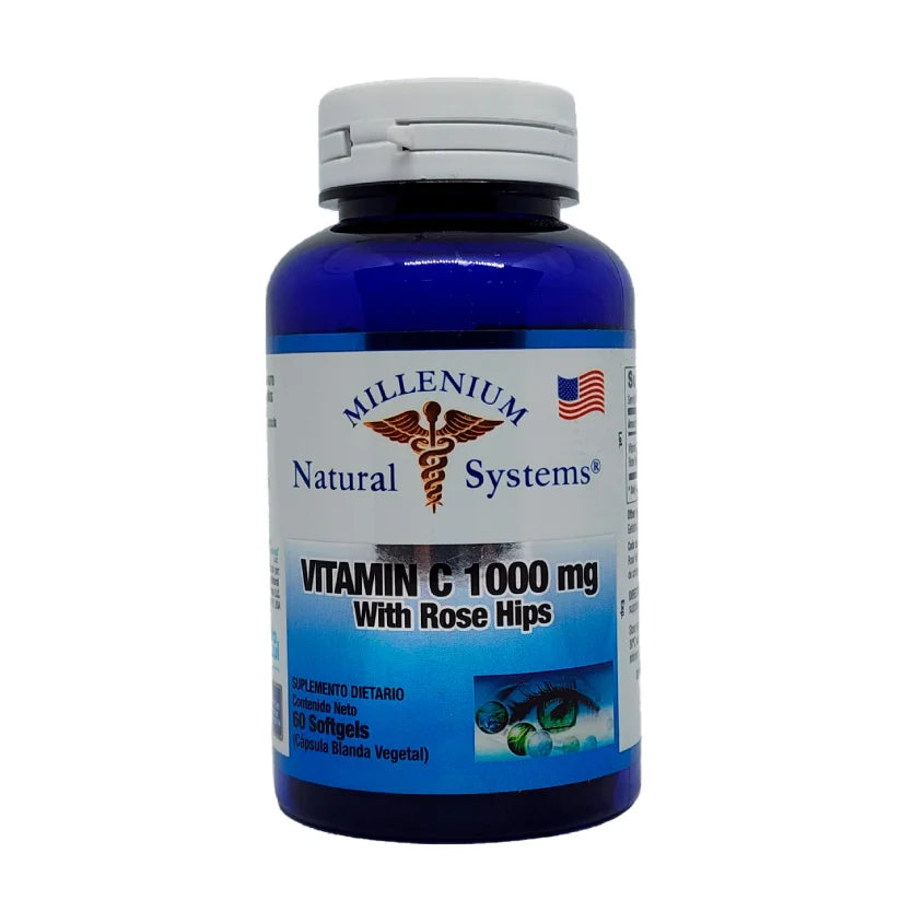 Vitamina C 1000 mg Millennium 60 Softgels | Apoyo Inmunológico y Antioxidante