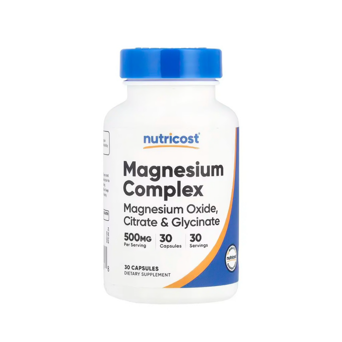 Magnesium Complex Nutricost 500 mg x 30 Cápsulas | Relajación y Bienestar Muscular