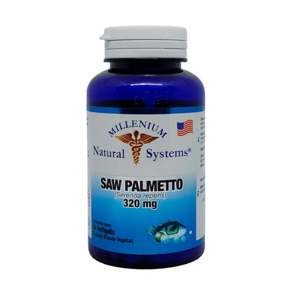 Saw Palmetto 320 mg Millenium 60 Softgels | Bienestar Prostático