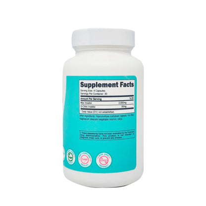 Myo & D-Chiro Inositol Nutricost 120 Cápsulas | Balance Hormonal