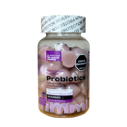 Gomas Probióticas Healthy America 60 Gummies Bienestar Digestivo