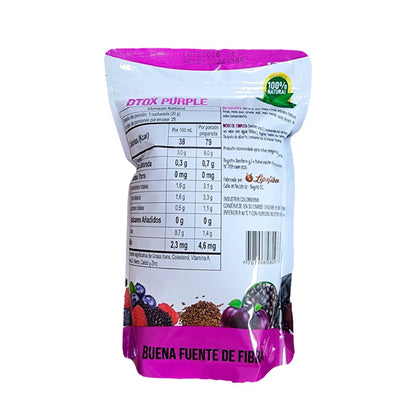Detox Purple Lipofiber 500g Fibra Natural y Saciedad