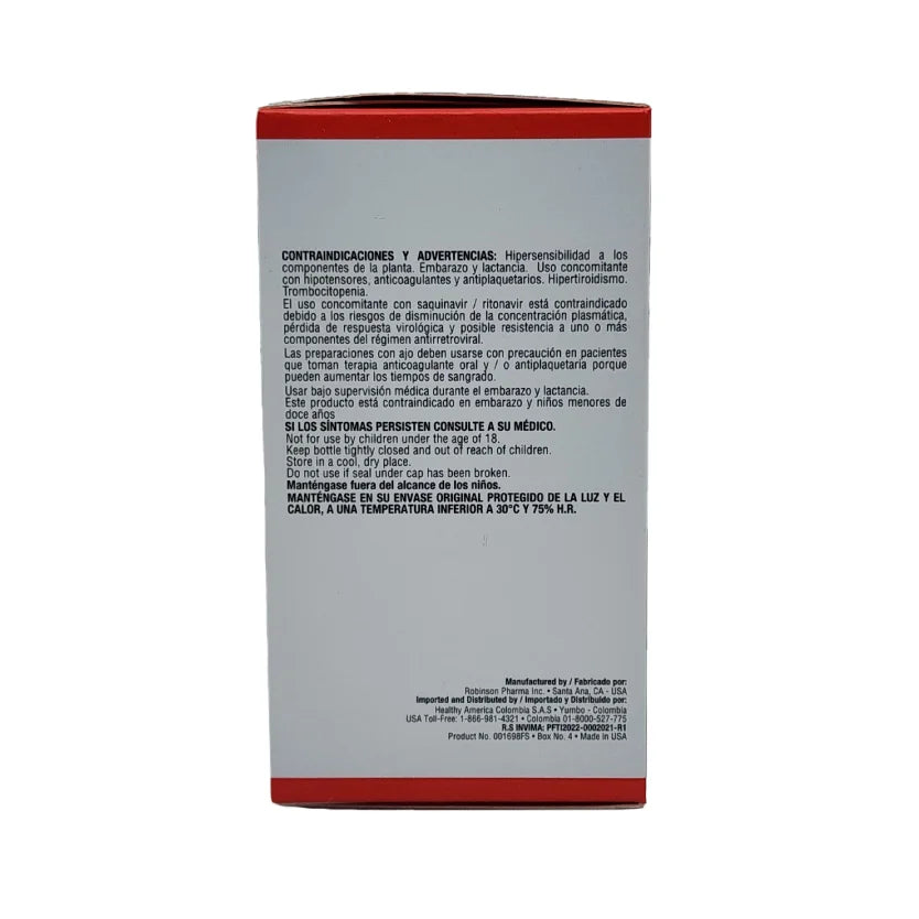 Ajo Healthy America 1500 mg x 100 Softgels | Bienestar Cardiovascular