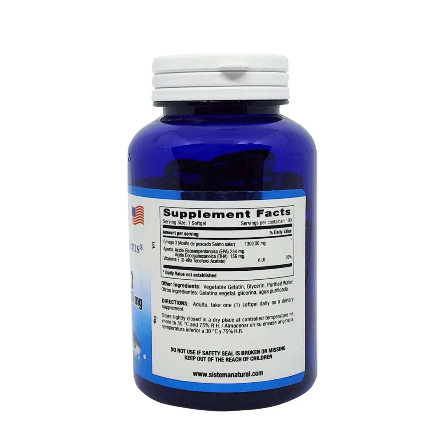 Omega 3 Millenium 1300mg x 100 Softgels Corazón y Mente