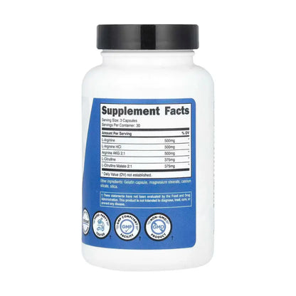 Nitric Oxide Booster Nutricost 90 Cápsulas | Rendimiento y Potencia