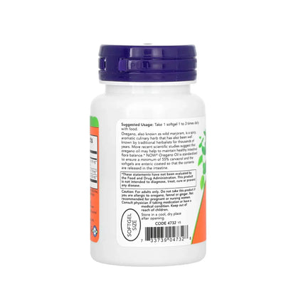 Aceite de Orégano NOW Foods 90 Softgels | Apoyo Intestinal y Digestivo