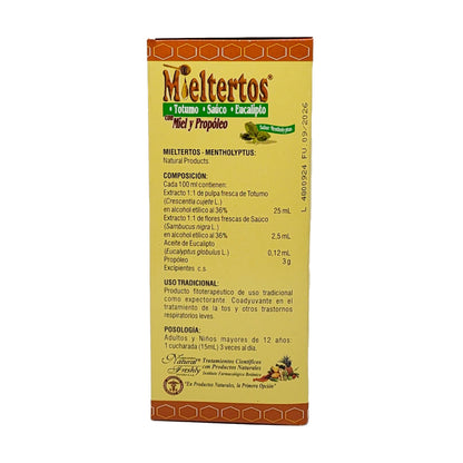 Jarabe Expectorante Mieltertos 240 ml | Bienestar Respiratorio