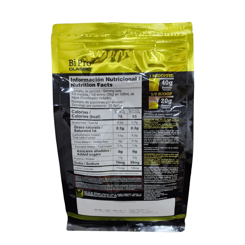 Proteína Whey Isolate Bi-Pro Classic 3 lb | 40 g de proteína