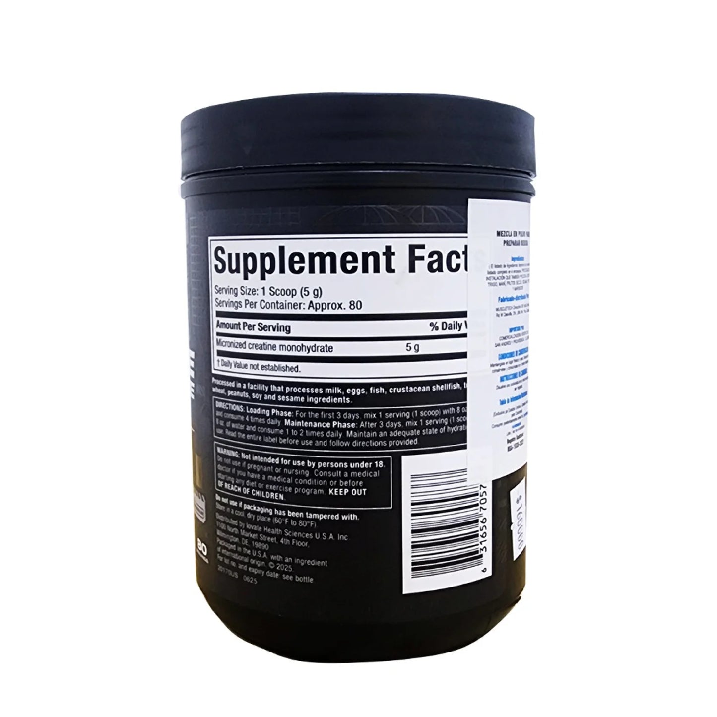 Creatina Monohidratada Muscletech 400 g | Fuerza y Recuperación