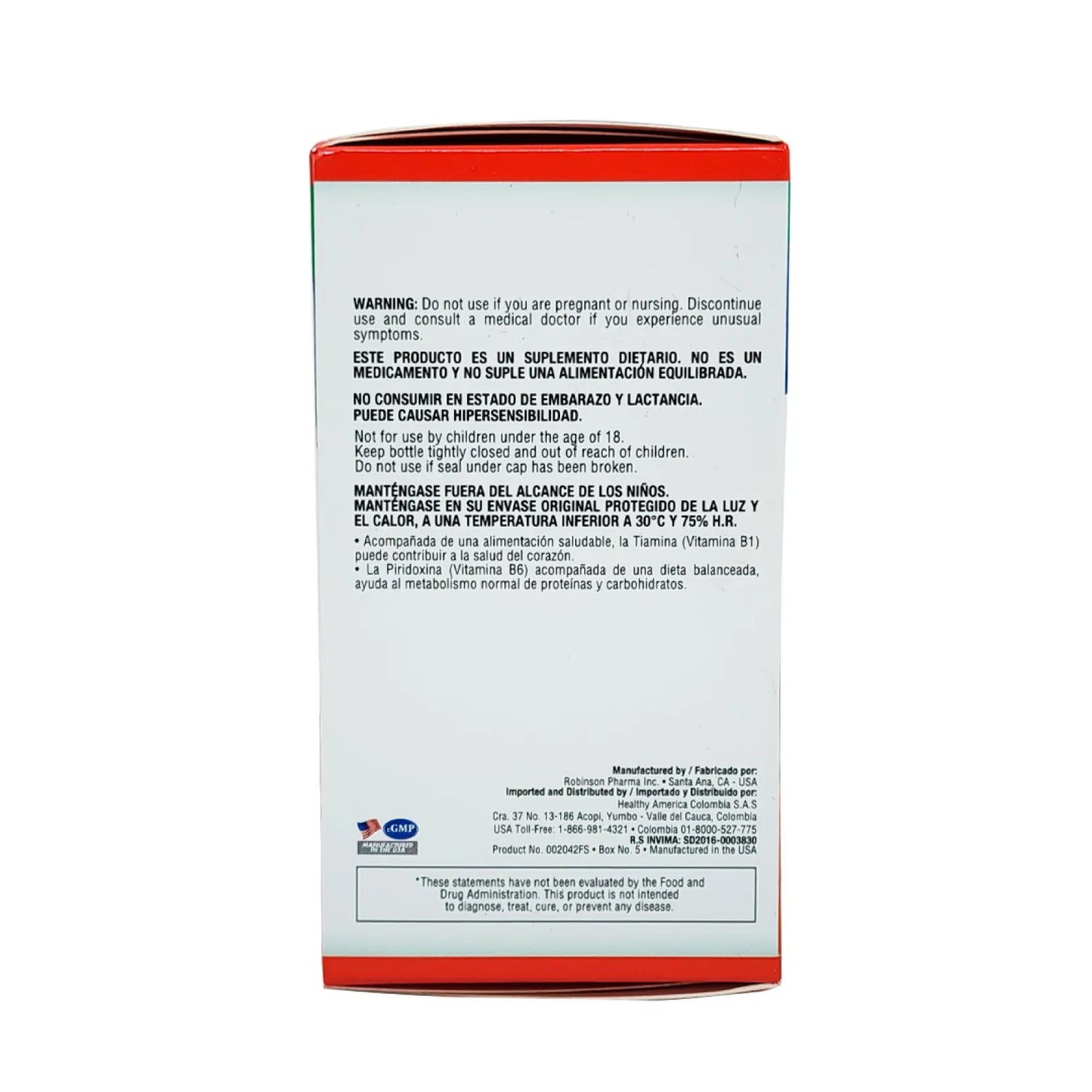 Complejo B Healthy America 60 Softgels | Energía Diaria