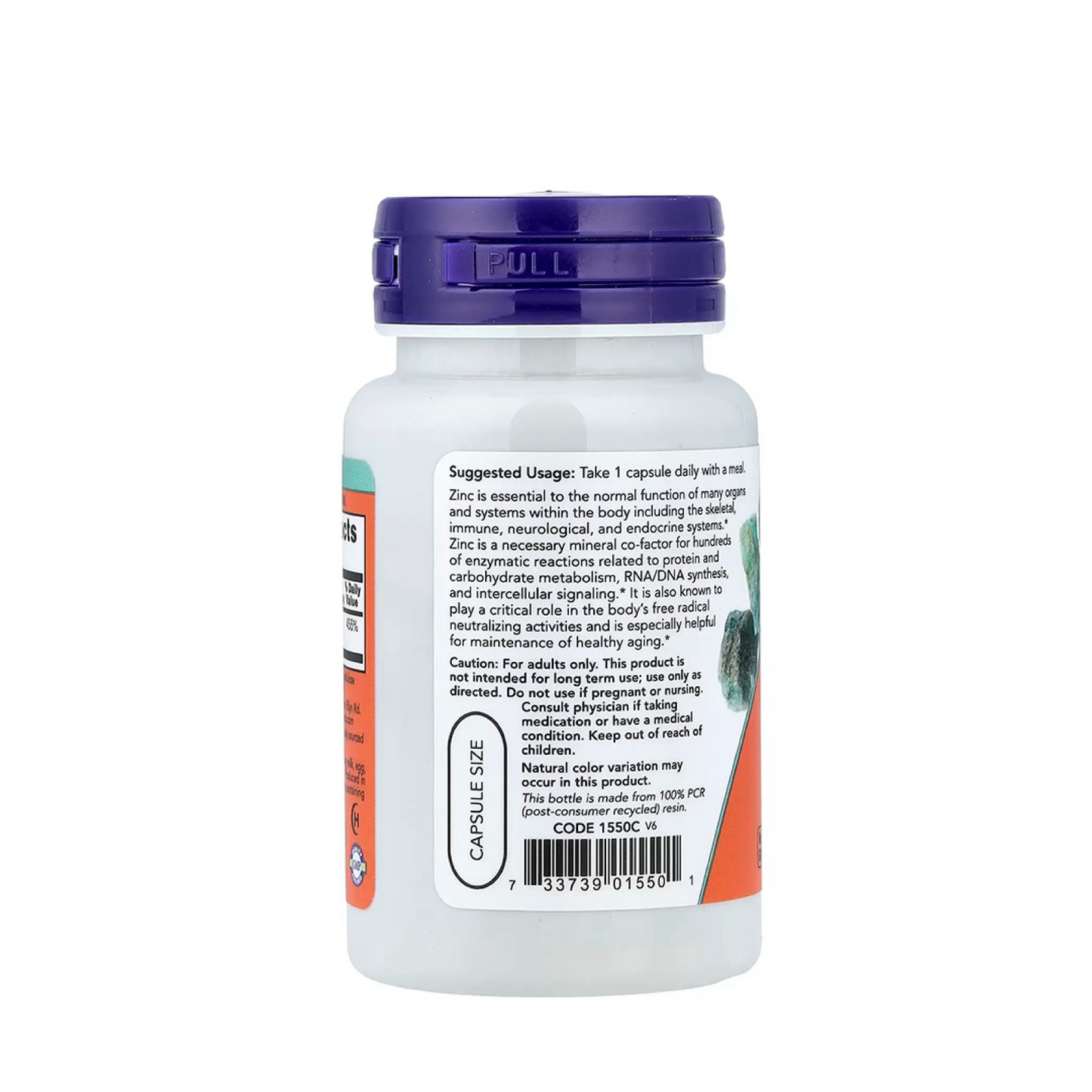 Zinc Picolinato NOW 50 mg x 60 Cápsulas | Apoyo Inmunológico