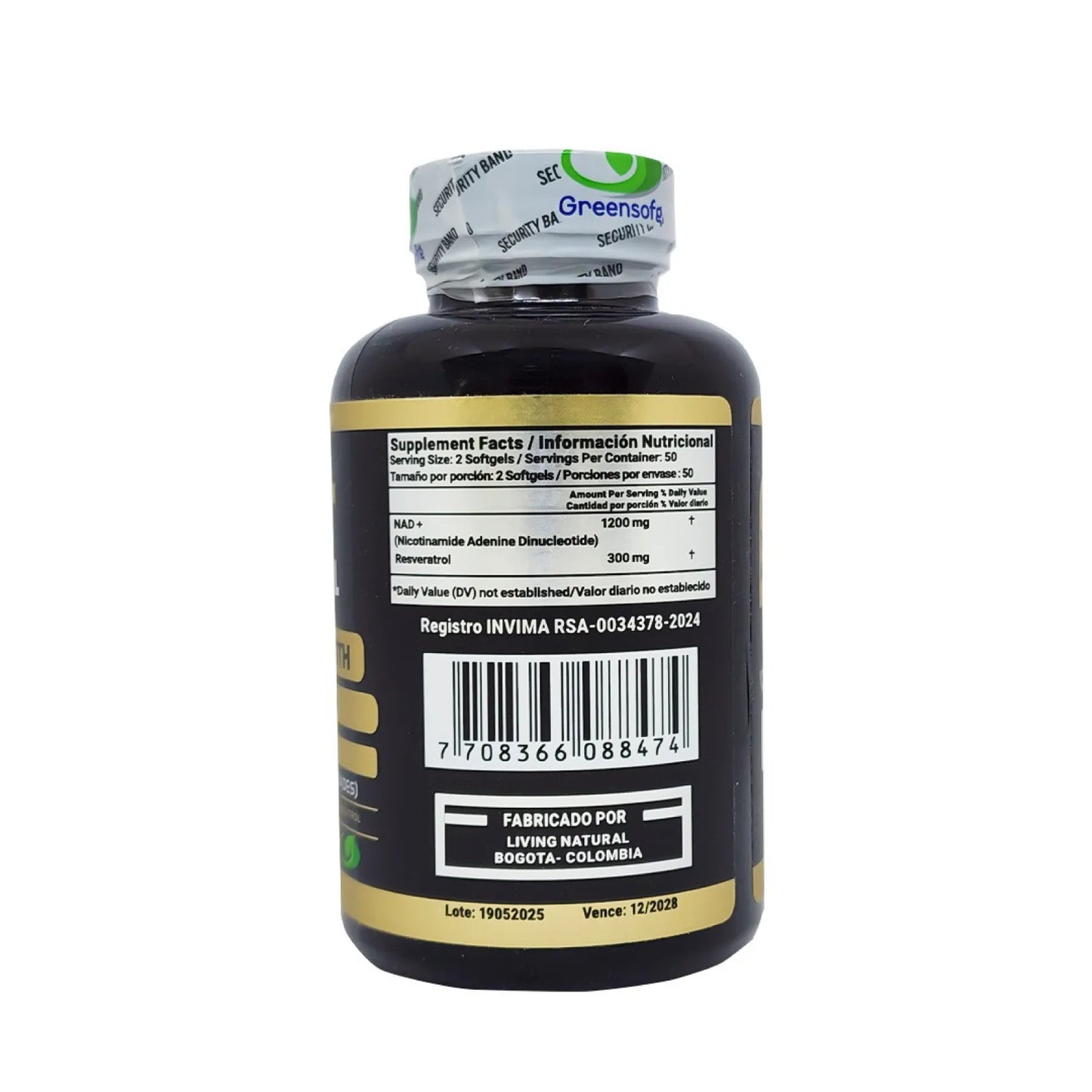 Combo NAD+ y Resveratrol Greensofg | Energía y Glow