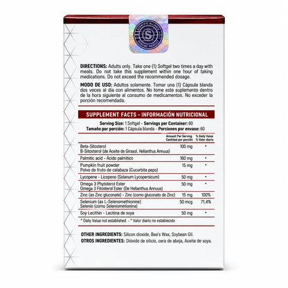 PSA 60 Softgels Healthy America | Apoyo para la Salud Masculina