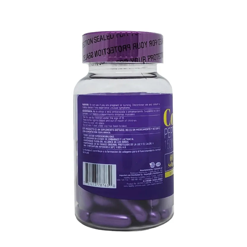 Colágeno Healthy America 1500mg x 60 Softgels para Piel