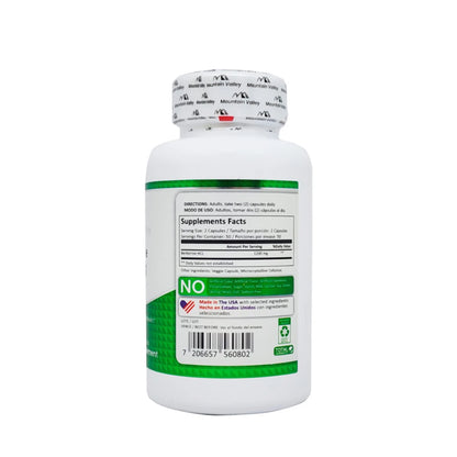 Berberina 1200 mg Mountain Valley 100 Caps | Metabolismo y Azúcar