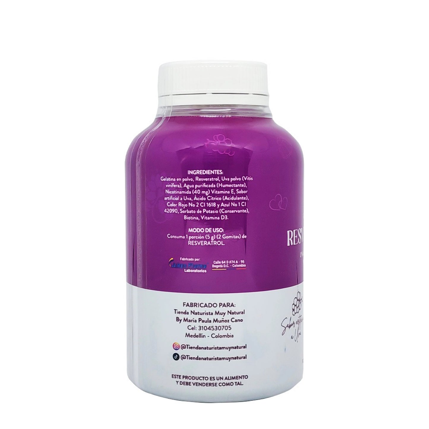 Gomitas Resveratrol + NAD MN 60 und | Energía y Antiedad