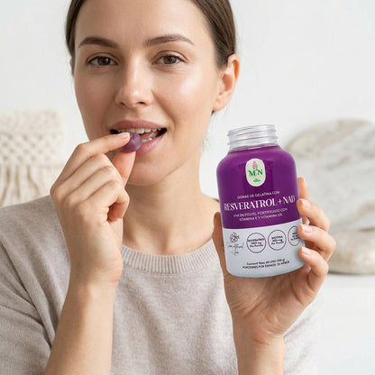 Gomitas Resveratrol + NAD MN 60 und | Energía y Antiedad