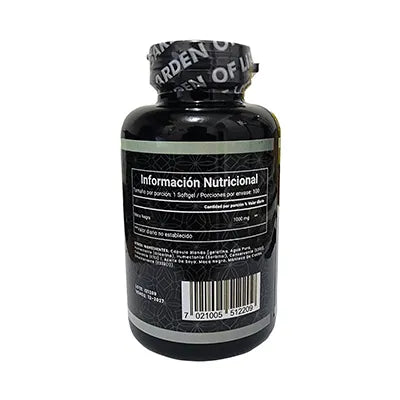 Maca Negra 1000 mg Garden x 100 Softgels | Energía y Vitalidad