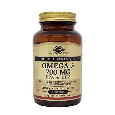 Omega 3 700 mg con EPA y DHA Solgar 60 Softgels | Corazón y Cerebro