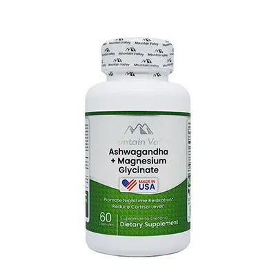 Ashwagandha + Glicinato de Magnesio x 60 Mountain | Estrés y Relajación
