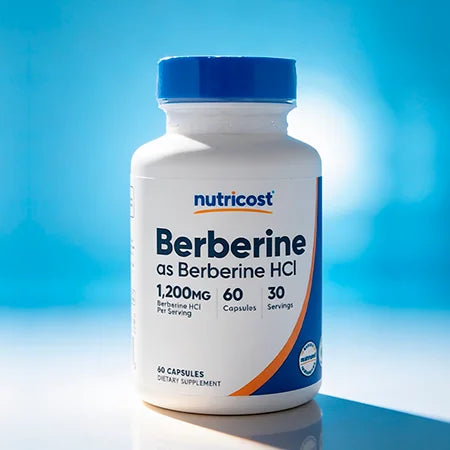 Berberina HCL 1200 mg x 60 Cápsulas Nutricost | Metabolismo y Control de Azúcar