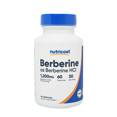 Berberina HCL 1200 mg x 60 Cápsulas Nutricost | Metabolismo y Control de Azúcar