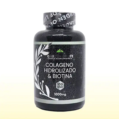 Colágeno hidrolizado + Biotina x 100 softgels - Garden of life