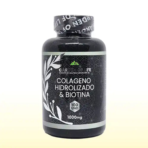 Colágeno hidrolizado + Biotina x 100 softgels - Garden of life